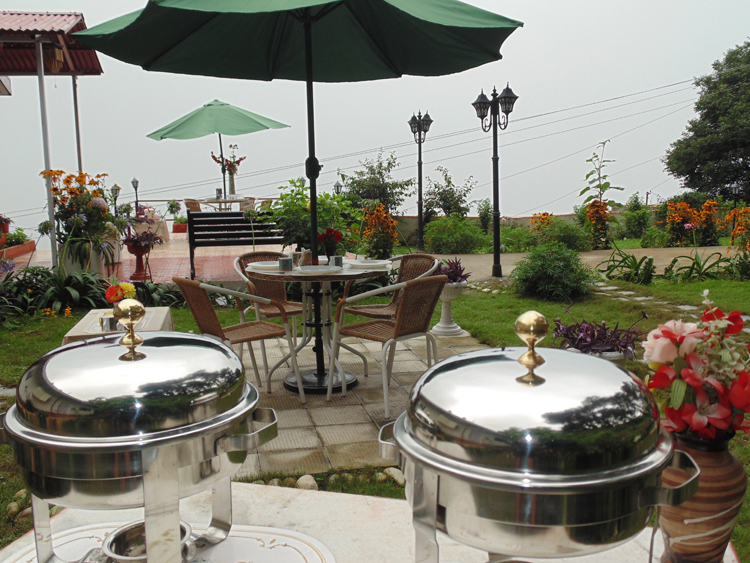 A view of Cottage showing outside seating-area