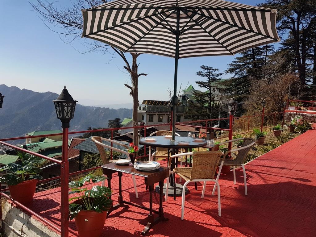 A view of Cottage showing outside seating-area